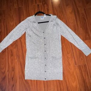 🩶 DG2 SILVER SHIMMER CARDIGAN